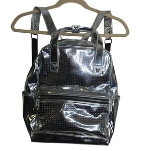 Disney Silver Limited Edition Mickey Mouse Icon Backpack Shiny Metallic Rare!
